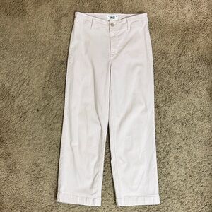 PAIGE Nellie Cropped High Rise Jeans Light Pink size 28 Spring Summer Casual